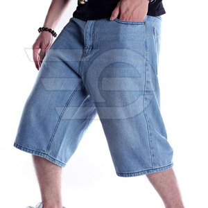 Men <b>Jeans</b> Jorts Regular Fit Casual Streetwear Summer <b>Soft</b> Breathable Straight Cut Outdoor Durable 100% Cotton Solid OEM Service - Product Image 4