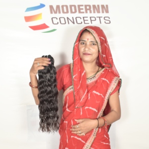 Extensiones de Cabello Remy Indio de Alta Calidad con Cutícula Natural Alineada, Fusión a Máquina, Doble Trama, Corte Recto, Ondulado, en Paquete - Product Image 6