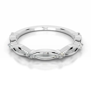 Anillo de Boda Valenique con Diamante Cultivado en Laboratorio, Certificado IGI - Product Image 2