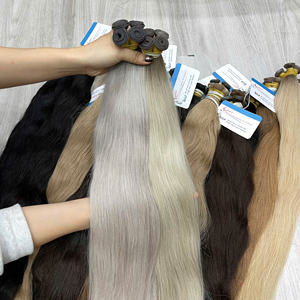 Extensiones de Cabello Genius Weft Recién Llegadas, 100% Cabello Humano Vietnamita, Súper Suaves, Sin Enredos, Sin Caída - Product Image 1