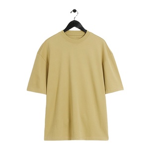 Camiseta Personalizada para Hombre, Hombros Caídos, Oversize, Transpirable, de Secado Rápido, Lona de Poliéster/Algodón, Venta al por Mayor, Color Personalizado - Product Image 1