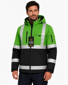 Sample Available Reflector <b>Jackets</b> Winter Safety Reflective Road Safety Hi Vis <b>Jacket</b> Custom Logo Plus Sized Men Safety <b>Jacket</b> - Product Image 6
