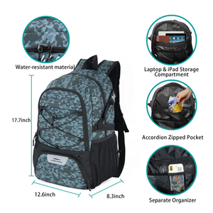 Sac à dos de sport Oxford OEM ODM pour basketball, gym, volley-ball, football, avec poche séparée pour ballon et chaussures, sacs de sport - Product Image 6