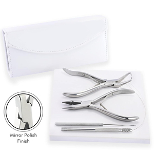 Stainless Steel Hair Extension <b>Pliers</b> <b>Sets</b> Kit with Hook Needle Professional Wholesale Hair Extensions Tools With Custom Label - Product Image 3