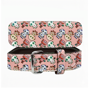 เข็มขัดยกน้ำหนักหนังวัวปรับได้ ป้องกันการลื่น พร้อมดีไซน์เฉพาะตัว สำหรับการฝึกความแข็งแรงและการออกกำลังกายในยิม สำหรับทุกเพศ - Product Image 1