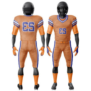 Sportswear Digital Uniform Set Sublimation Design Your Own Uniform American Football <b>Club</b> Uniform Printed Jersey Pant Sets - Product Image 1