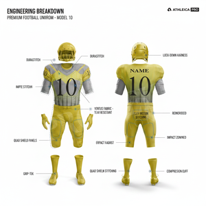 Breathable Quick Dry Customized American Football Uniform Jersey Pants Set Mesh Polyester Protective Training Activities Kit Men - Product Image 2