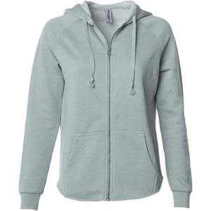 เสื้อสเวตเชิ้ตมีฮู้ดแบบมีซิปและคลื่นแคลิฟอร์เนียของผู้หญิง PRM2500Z 2XL การค้าแบบอิสระ - Product Image 1