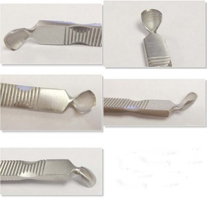 1 Poussoir à cuticules professionnel en acier inoxydable, forme cuillère, poignée striée facile à saisir, outils de manucure et pédicure - Product Image 5