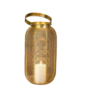 Christmas Decoration Wire Made Iron <b>Moroccan</b> <b>Lanterns</b> New Year Decorative Outdoor Lighting Metal Candlestick Handmade <b>Lanterns</b> - Product Image 1