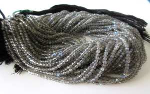 Perles de pierre précieuse en labradorite naturelle facettée, qualité excellente, pour la fabrication de bijoux, brin de pierres en vrac en pouces - Product Image 5