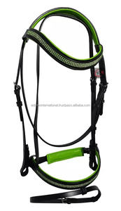 Brida de cuero de caballo Ecuestre para deportes al aire libre, diseño personalizado, fabricante al por mayor DD, de cuero inglés - Product Image 3