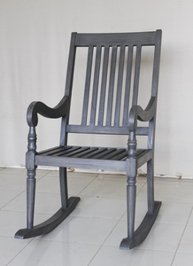 Muebles de Jardín, Silla Mecedora de Madera de Teca Sólida para Uso en Exteriores - Product Image 2