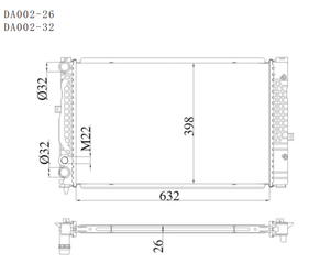 Prezzo competitivo OE numero 8 d0121251p/8 d0121251aj/8 d0121251ac radiatore di alta qualità per VOLKSWAGEN/AUDI <span class=keywords><strong>PASSAT</strong></span> B5 1.8T <span class=keywords><strong>2001</strong></span>- MT - Product Image 2