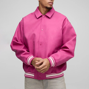 OEM Unisex Varsity <b>Jacket</b> Custom Letterman <b>Jacket</b> Premium Fleece Bomber Baseball <b>Jacket</b> Private Label Streetwear Manufacturer - Product Image 1