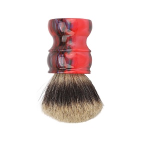 Maclura Brosse à raser Super Badger pour homme avec poils synthétiques en nylon et manche en résine - Product Image 3