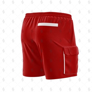 Shorts cargo pour hommes personnalisés OEM, tissage en toile, coton, polyester, taille élastique, séchage rapide, respirant, confortable, vêtements décontractés - Product Image 4