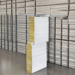 Panel de Pared Interior Moderno PROCK, Aislamiento de Alta Densidad Resistente al Fuego y al Agua para Sistemas de Fábrica, Oficina y Almacén - Product Image 1