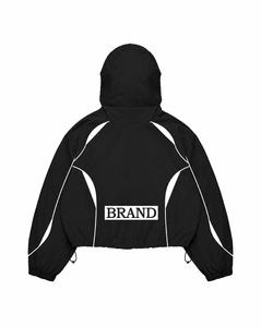 Men's Screen Printed Tracksuit 100% Nylon <b>Trouser</b> and Hood Jacket DTF Logo Water Proof Panels Work Windbreaker Tracksuit - Product Image 5