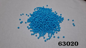 Paquete a granel de cuentas de semilla Preciosa redondas azules de 2 mm (cristal y vidrio) de 8'0 pulgadas para la fabricación de joyas, manualidades y bordados. - Product Image 3
