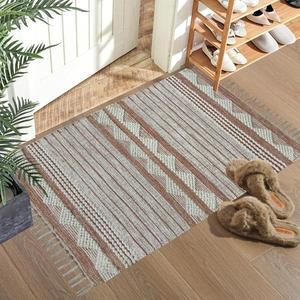 ตกแต่งด้วยผ้าขนสัตว์ขนาดเล็กและพรมทอฝ้ายถักด้วยมือสำหรับใช้ในอพาร์ทเมนต์บ้านเล็กๆหรือมุมอ่านหนังสือ - Product Image 2