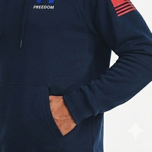 Sweat à capuche pour homme confortable pour un usage quotidien, en tissu polaire de coton, coupe décontractée, chaud, logo personnalisable, coupe-vent - Product Image 5