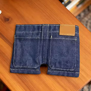Mini Cartera de Mezclilla, Delgada, Plegable, Porta Tarjetas Unisex, Monedero Compacto, Corto, Estilo Normcore, Mini Cartera de Jeans - Product Image 2