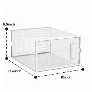 Clear Plastic Stackable Shoe Storage <b>Box</b> 10/15 Pack Foldable Shoe Organizer for Sneaker Display and <b>Hat</b> Storage - Product Image 2