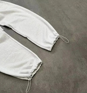 Pantalon de survêtement vintage personnalisé en coton, coupe ample et large, avec cordon élastique, doublure polaire, idéal pour l'extérieur - Product Image 3