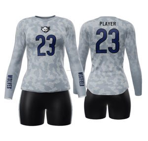 Ensemble d'uniformes de volley-ball personnalisés pour hommes et femmes maillot d'équipe et short respirant tissu à séchage rapide vêtements de sport OEM ODM - Product Image 1