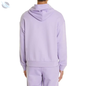 New 100% Cotton Solid Winter Warm <b>Fleece</b> Hoodies Custom <b>Men</b> <b>Thick</b> Pullover Unisex Sweatshirts Embroidery Patch Tosimbo Quick Dry - Product Image 5