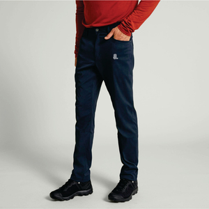 Pantalones Casuales Azul Oscuro para Hombre, Cintura Elástica, Transpirables, de Poliéster, Corte Recto, con Logotipo en la Pierna Derecha, para Otoño - Product Image 3