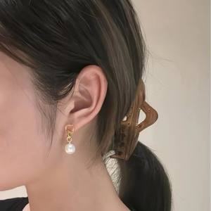 18K Cold White Light Natural Freshwater Akoya Pearl Earrings 11-10mm Round Flawless <b>Mirror</b> Matching Gift <b>Box</b> - Product Image 4