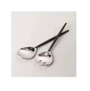 Elegant <b>Serving</b> <b>Spoon</b> Fork Set Metal Salad Accessories for Contemporary Homes - Product Image 6