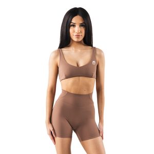 Sujetador deportivo sin costuras Aura Sculpt para mujer, ajuste contorneado, soporte elástico para yoga, gimnasio, entrenamiento, top de fitness moldeador suave - Product Image 1