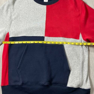<b>Men</b> Color Blocking Crewneck Sweatshirt Regular Fit Knitted Cotton <b>Pullover</b> With Pocket Casual Autumn Style - Product Image 4