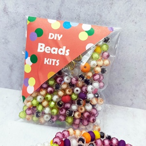 Good Selling Halloween DIY Kit Black Colorful Green Purple <b>Acrylic</b> <b>Beads</b> 6mm Loose <b>Beads</b> Fancy Halloween Costume Jewelry Making - Product Image 1