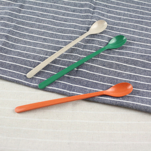 Cucharas de Almidón de Maíz Ecológicas de Alta Calidad, Cucharas de Plástico Biodegradable de Trigo, Cucharas Desechables de Mango Largo para Helado de 15 ml - Product Image 4
