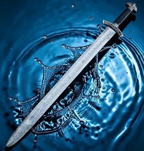 Anillos de Damasco Hechos a Mano de Grado Industrial OEM Personalizados al por Mayor, Espada Andúril del Rey Elessar para Exteriores - Product Image 5