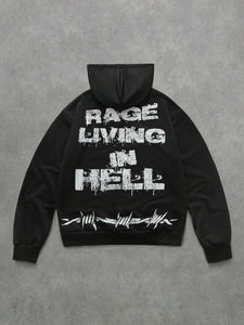 Sudaderas con Capucha para Hombre, Ropa Urbana de Alta Calidad, Sudadera con Capucha y Logotipo Personalizado, Sudadera Lisa de Algodón 100% para Hombre - Product Image 5