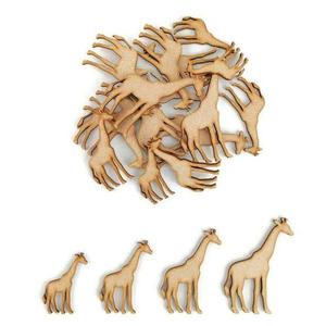 Jirafa de madera cortada con láser, nuevo set de 20 piezas, juguete duradero para niños, actividades de interior - premium - Product Image 1