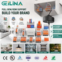 Connecteur rapide modulaire 3 voies 32A, bornier fiable à courant élevé pour éclairage LED, connecteur de raccordement en ligne