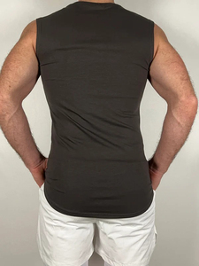 Custom Wholesale <b>Mens</b> Cotton Tank Top Premium Quality Sleeveless Slim Fit Vest Bodybuilding <b>Singlet</b> <b>for</b> Gym & Casual Wear - Product Image 3