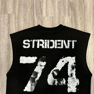 Men Tank Tops 100% Cotton Worsted Fabric Eco-Friendly Breathable Quick Dry Silk Screen Printed Hawaiian Beach Style Sleeveless - Product Image 5