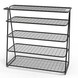 Étagère Murale Octogonale en Fil Métallique Doré Style Nordique, Support Flottant Géométrique de Luxe avec Plateau à Motif Marbre pour Rangement et Présentation - Product Image 5