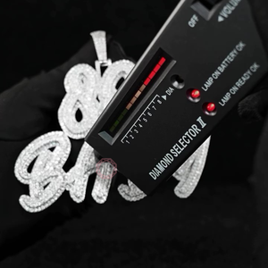 Colgantes y dijes de joyería fina de lujo de plata de ley 925 con moissanita, estilo hip hop, personalizados, de alta calidad, para bebés de los años 80 - Product Image 3