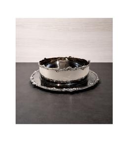 Luxury Design Polished Stainless Steel Classic Chocolate Bowl with Plate Deluxe Quality Restaurant Hotel <b>Tableware</b> Serving Bowl - Product Image 5