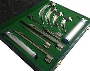 Set de Laringoscopio de Fibra Óptica Macintosh y Miller, 4 Hojas Curvas y 5 Rectas, Acero Inoxidable, Eléctrico, CE ISO OEM ODM, Kit de Vías Respiratorias - Product Image 2