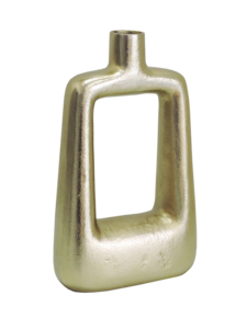 Artesign - Macetero Moderno de Aluminio Chapado en Oro, Rectangular, Escultural, Florero Minimalista para Decoración de Mesa, Ecológico - Product Image 3