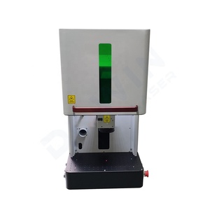 Refroidissement par air à double point rouge Auto Focus 20W/30W/50W/60W Machine de gravure de marquage laser à fibre pour métal doré - Product Image 4